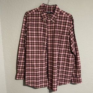 Daniel Cremieux Long-Sleeve Button Down Shirt, Size XL, Pink/Blue/Green/Tan